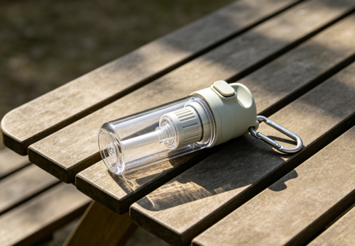 Portable Travel Bottle Water Filter Device